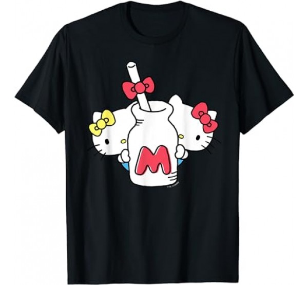 Hello Kitty and Mimmy Milk Bottle Shirt T-Shirt Hello Kitty and Mimmy Milk Bottle Shirt T-Shirt